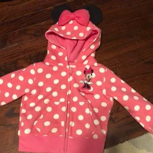 Minnie Mouse zip up hoodie